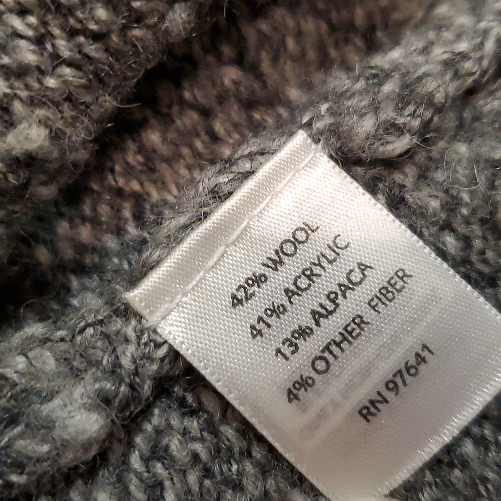 J. Jill Sweater Vest Full Zip Casual Work Business Warm Wool Alpaca Blend Gray - Picture 6 of 6